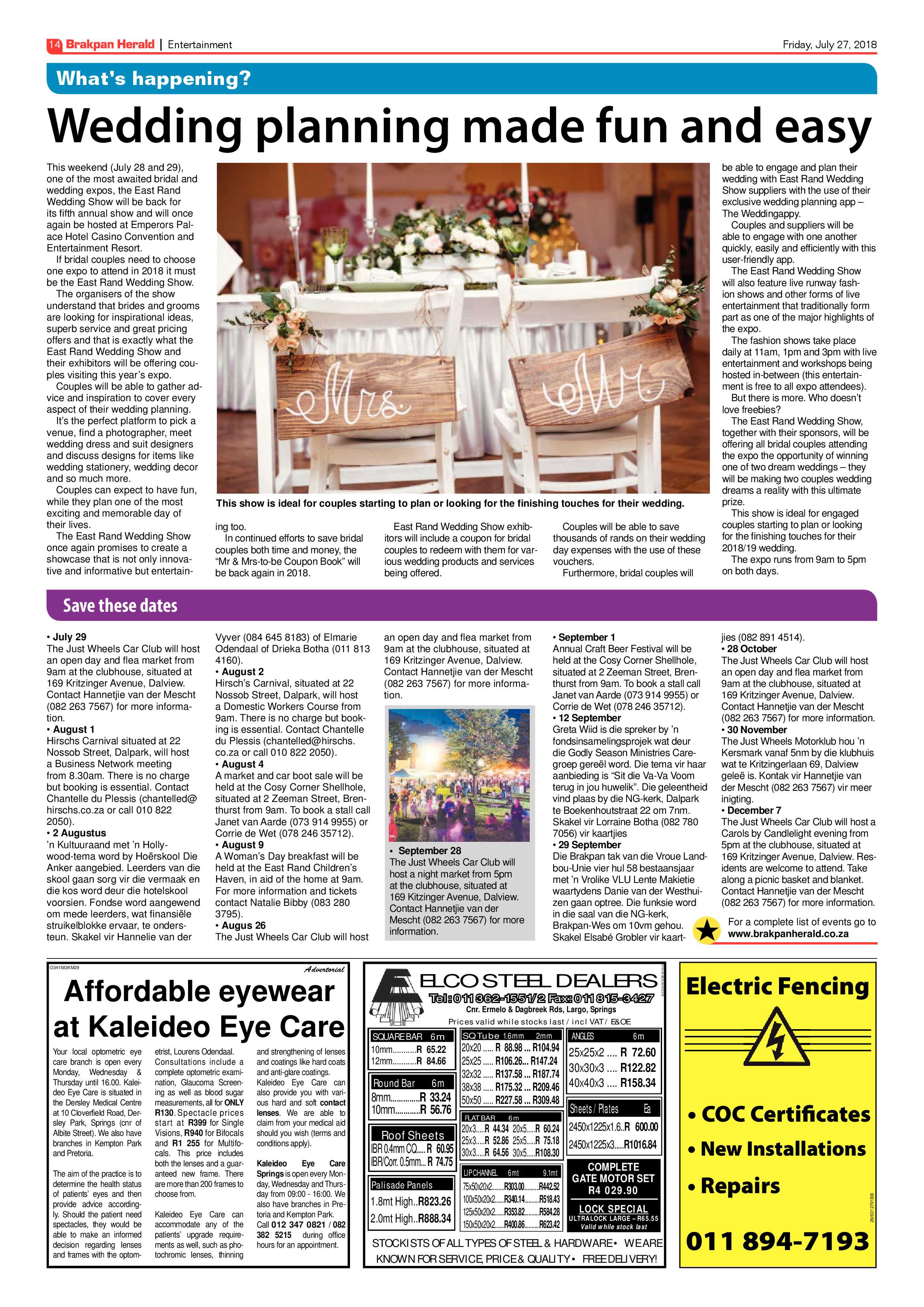 Brakpan Herlad 27 July 2018 page 14