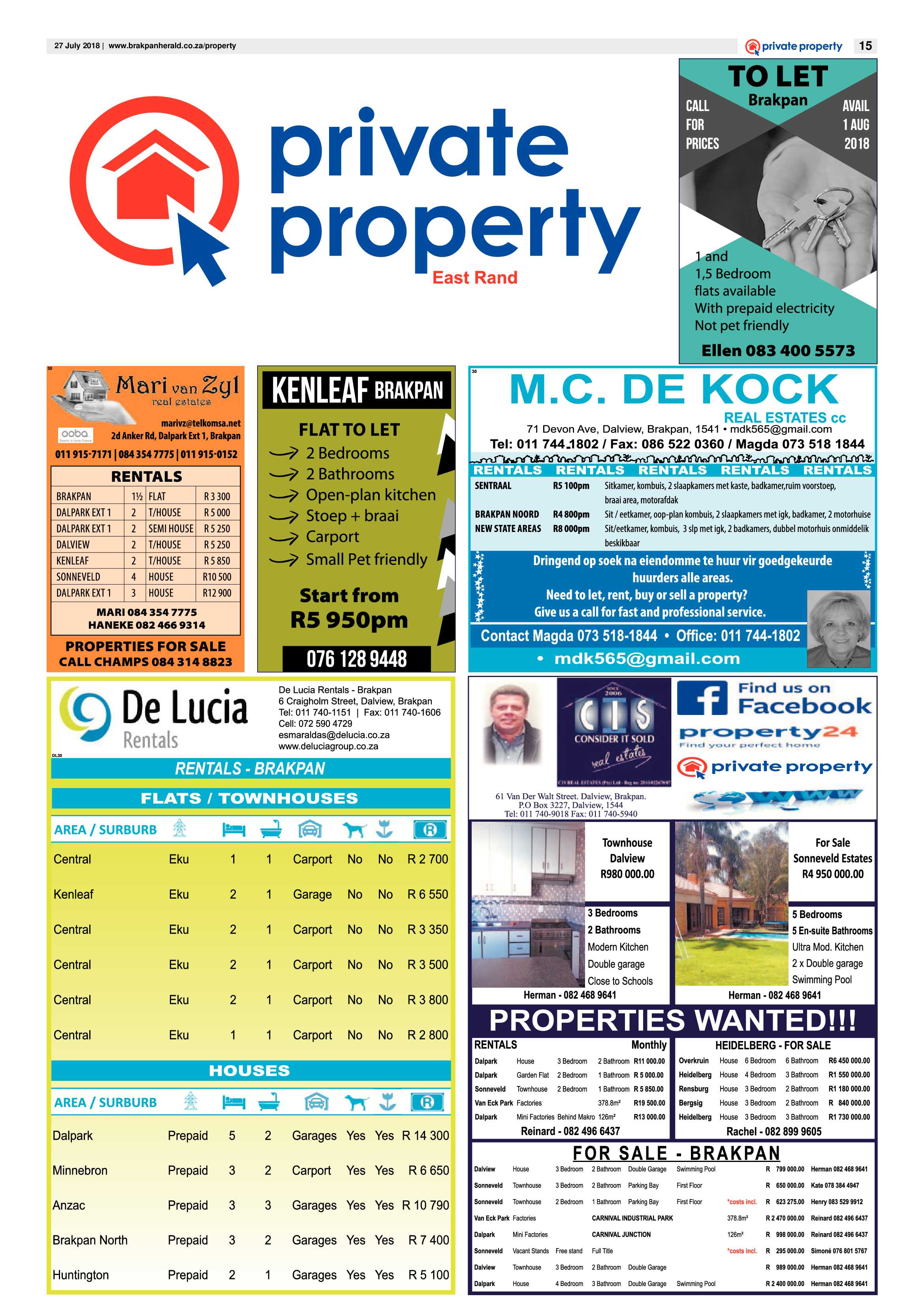 Brakpan Herlad 27 July 2018 page 15