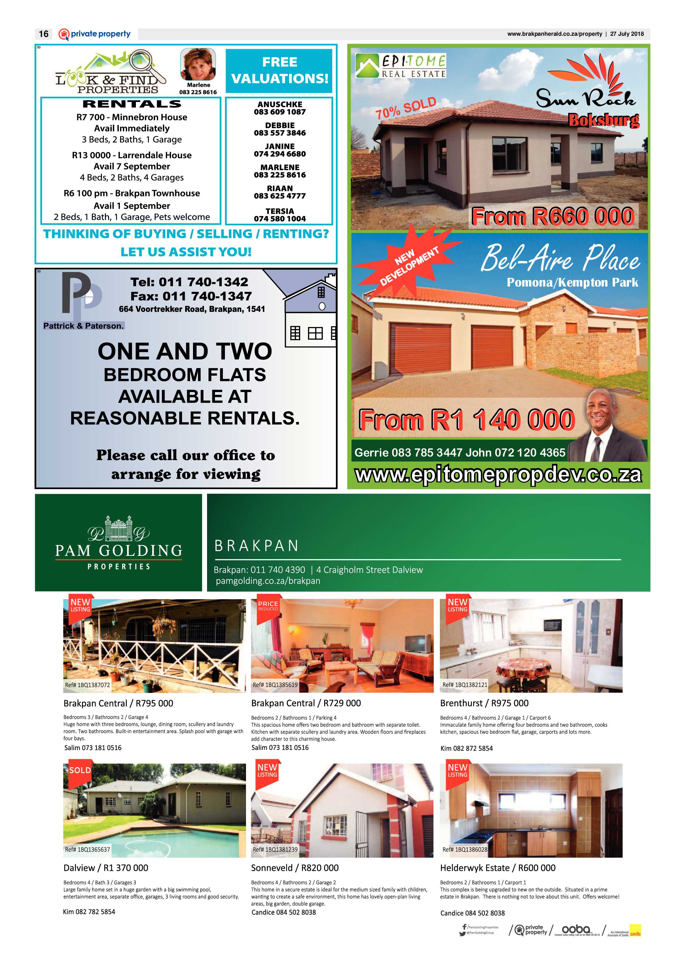 Brakpan Herlad 27 July 2018 page 16