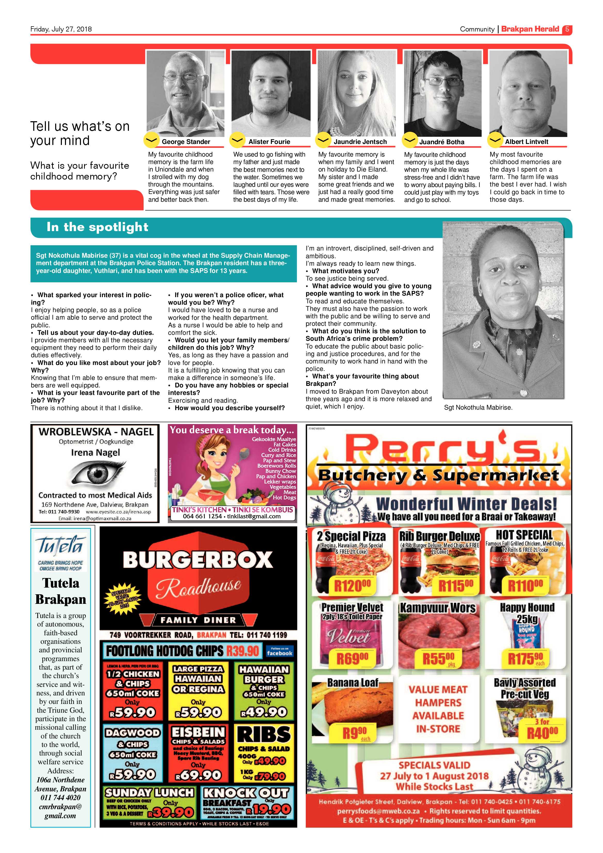 Brakpan Herlad 27 July 2018 page 5