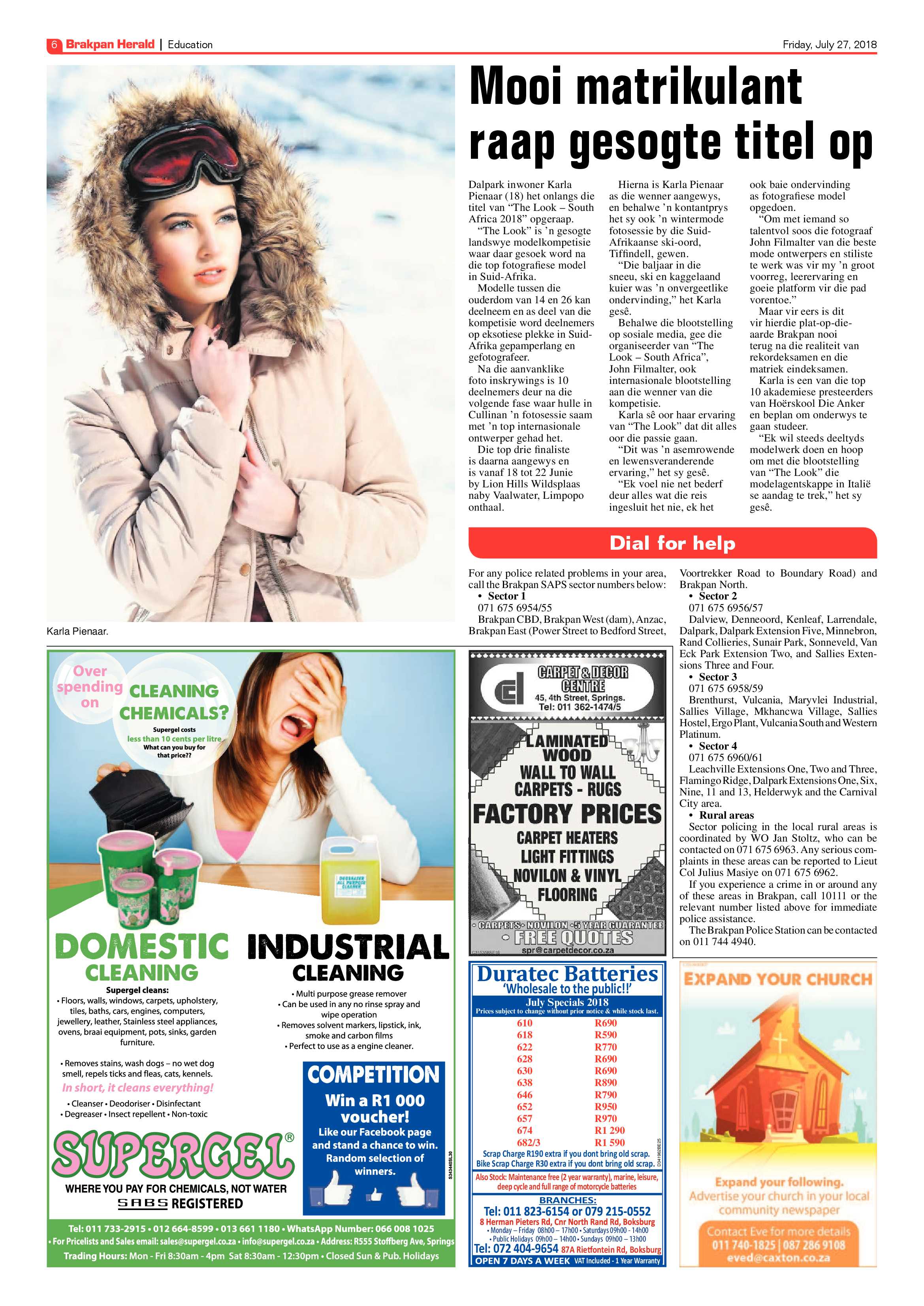 Brakpan Herlad 27 July 2018 page 6