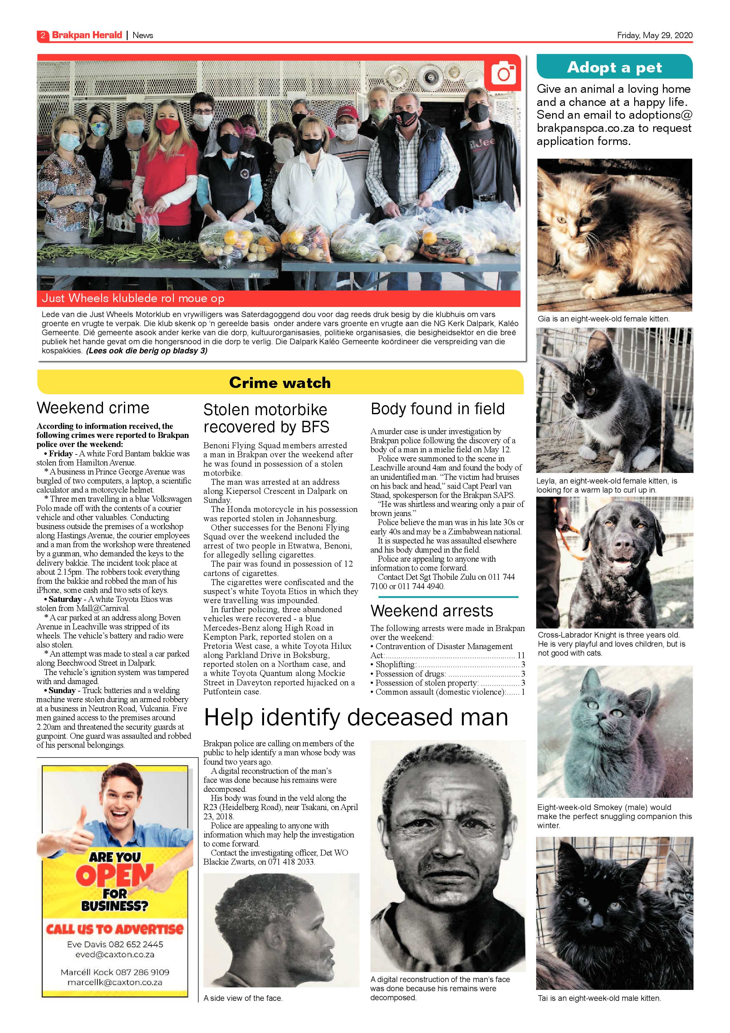 Brakpan Herlad 29 May 2020 page 2