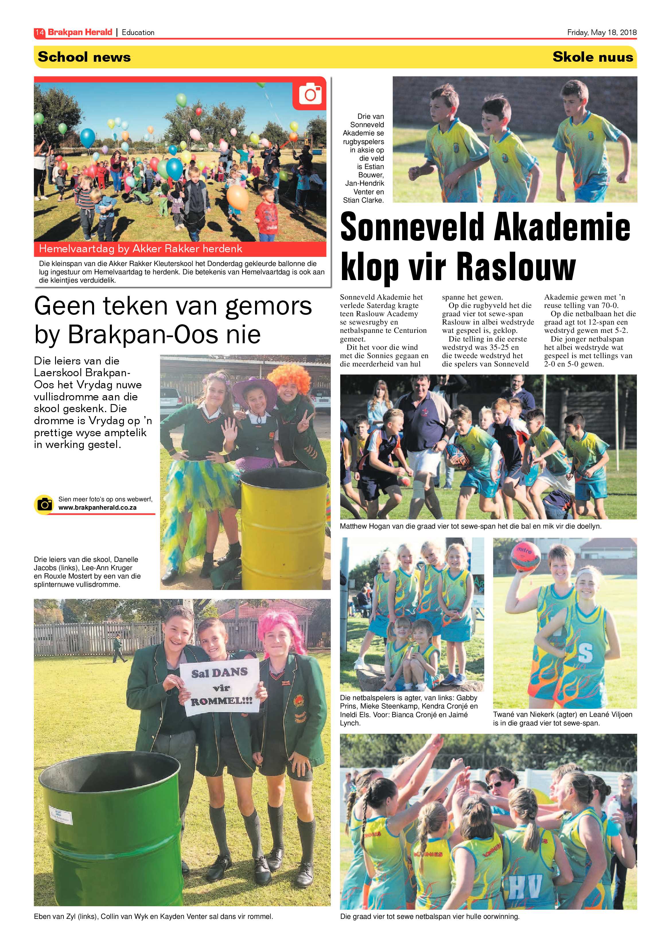 Brakpan Herald 18 May 2018 page 14