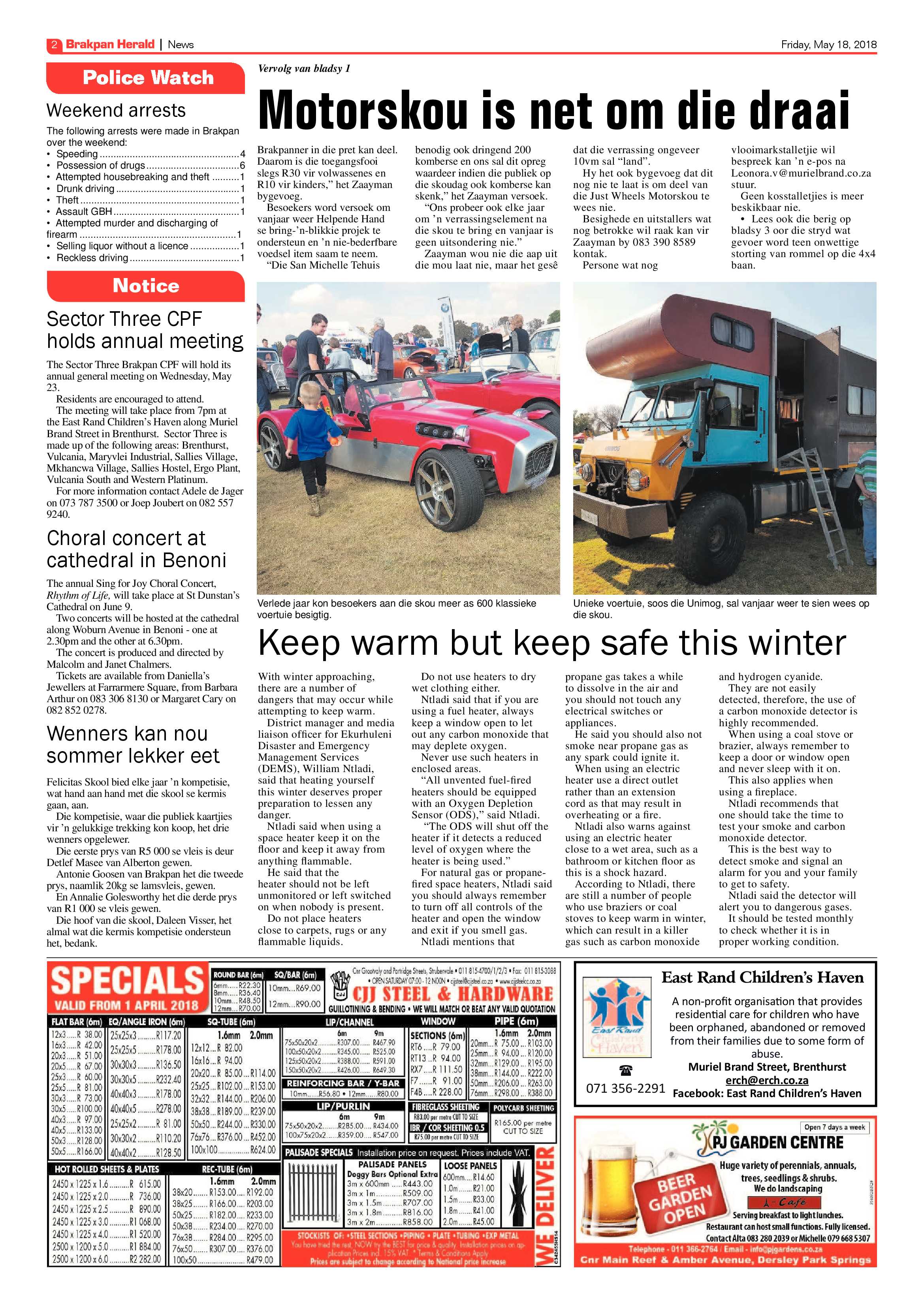 Brakpan Herald 18 May 2018 page 2