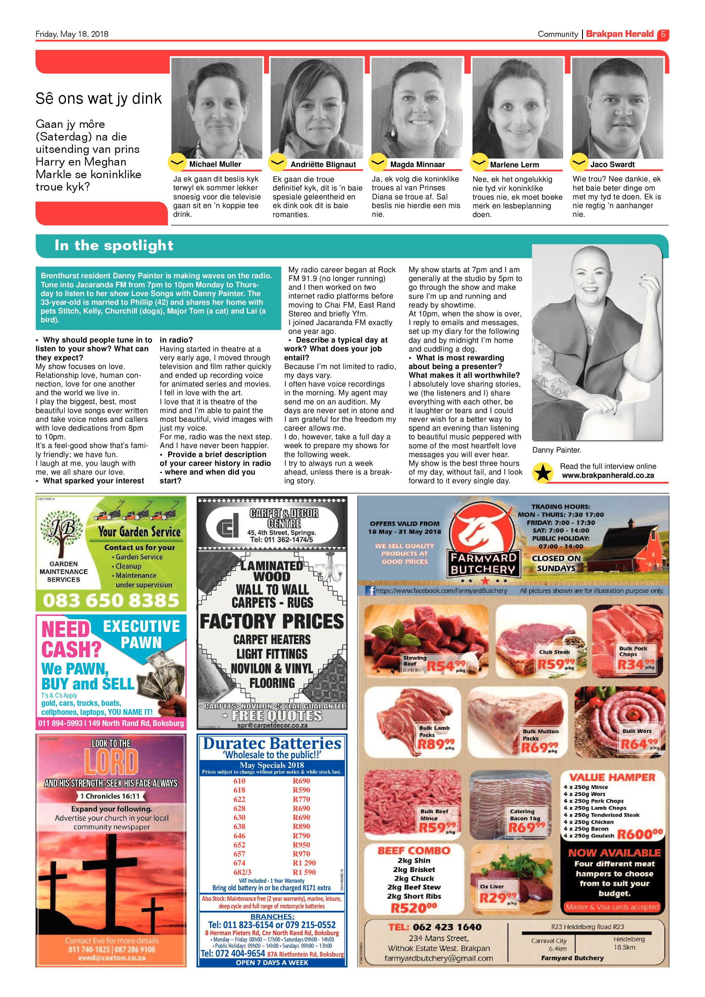 Brakpan Herald 18 May 2018 page 5