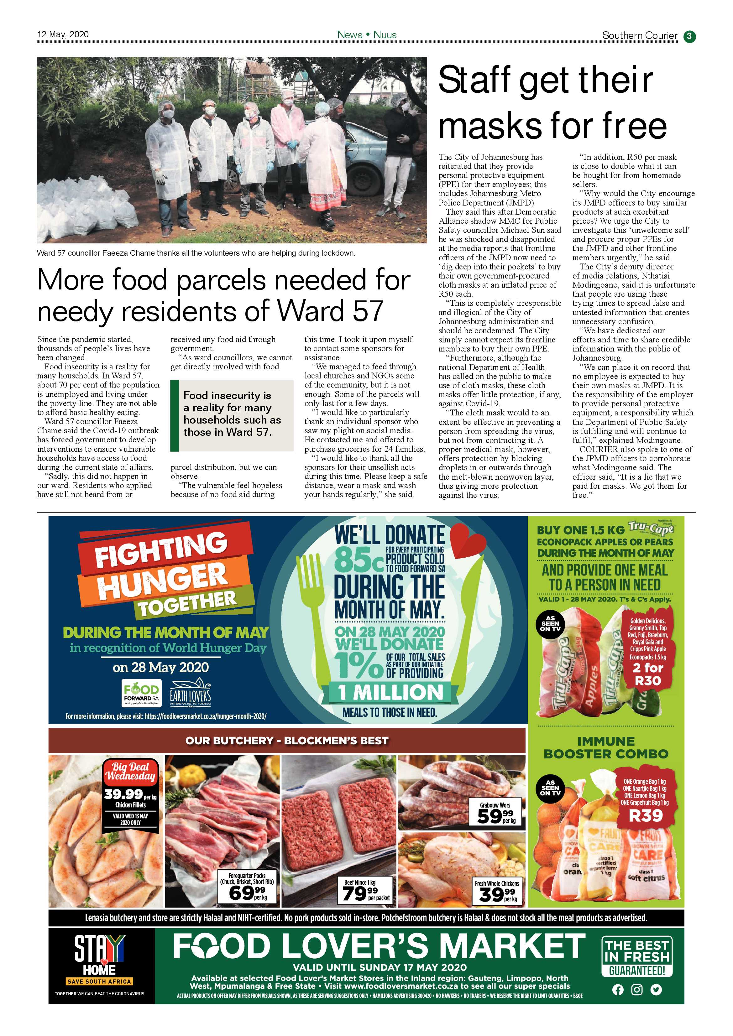 Southern Courier 12 May 2020 page 3