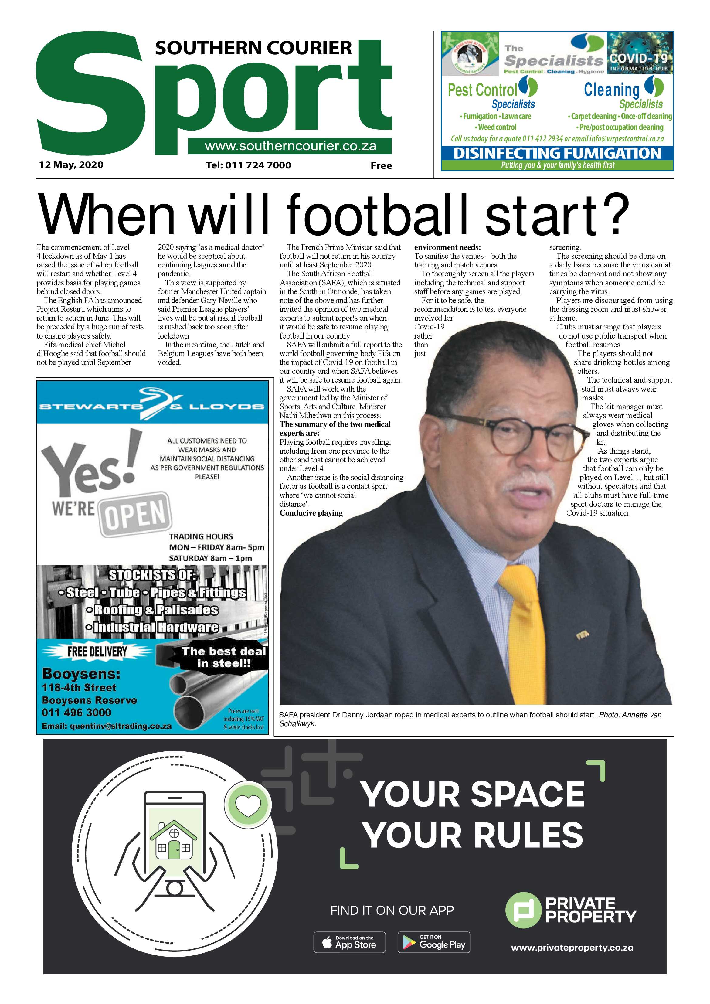 Southern Courier 12 May 2020 page 8